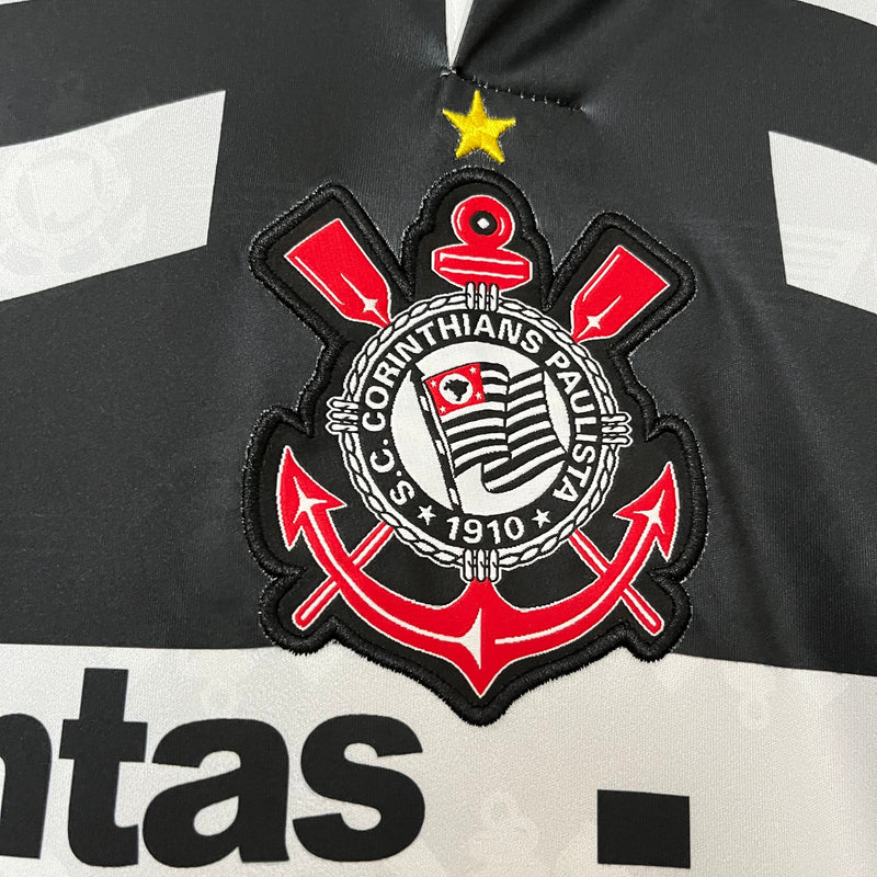 Camisa Corinthians Retro Third 95/96 Torcedor Penalty Masculina - Preto e Branco