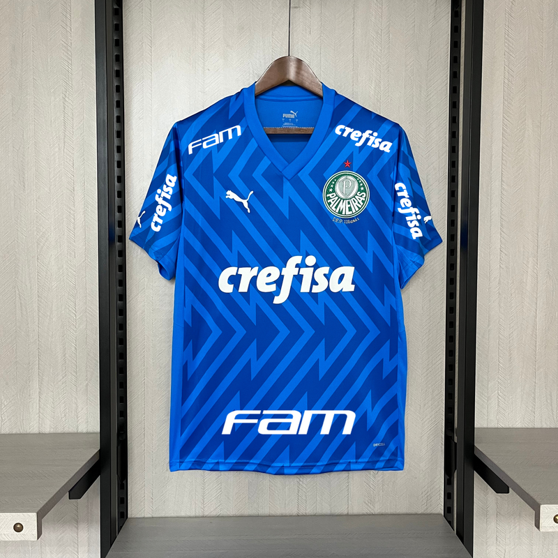 Palmeiras Goleiro 24/25 Todos os Patrocinadores Torcedor Puma Masculino - Azul