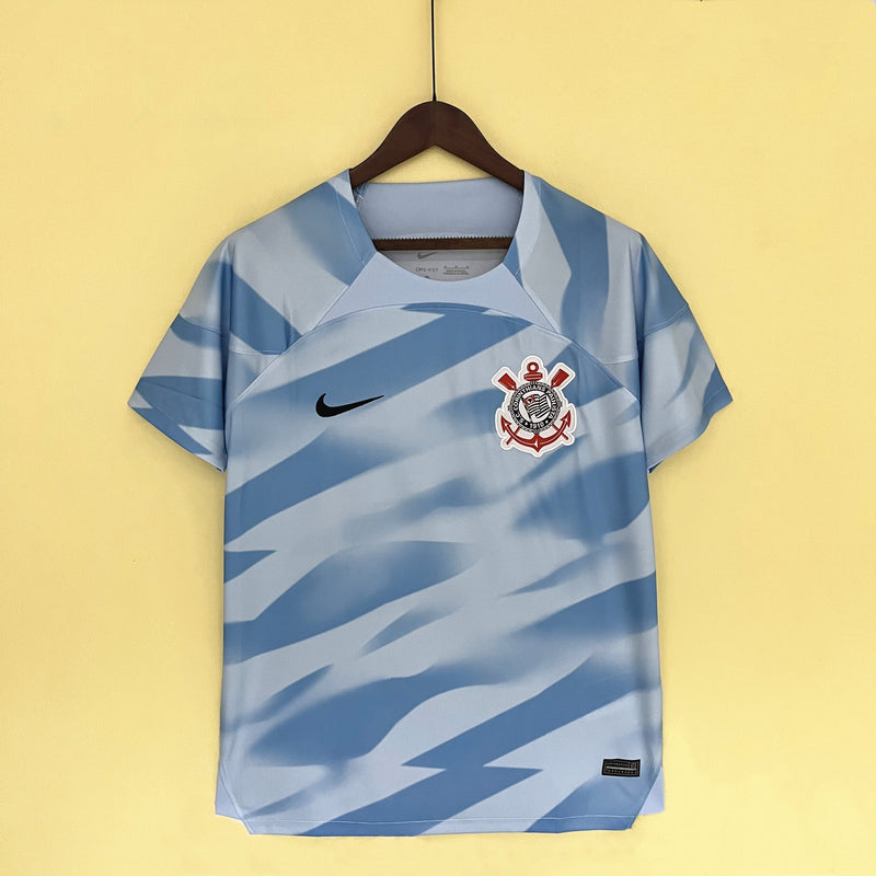 Camisa Corinthians Goleiro 23/24 Torcedor Nike Masculina - Azul