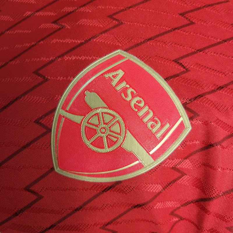 Camisa Arsenal Home 23/24 Jogador Adidas Masculina - Vermelha e Branca