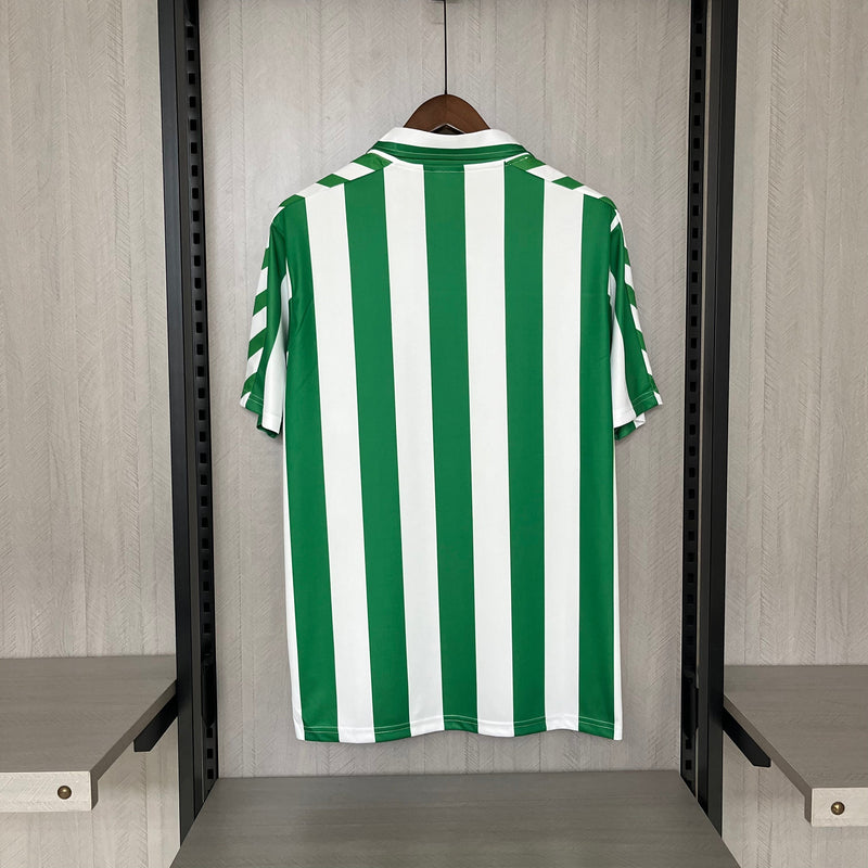 Camisa Real Bétis Home Retro 1998 Torcedor Hummel Masculina - Verde e Branca