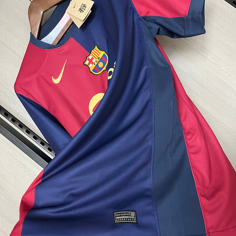 Camisa Barcelona Home 24/25 Torcedor Nike Masculina - Grená