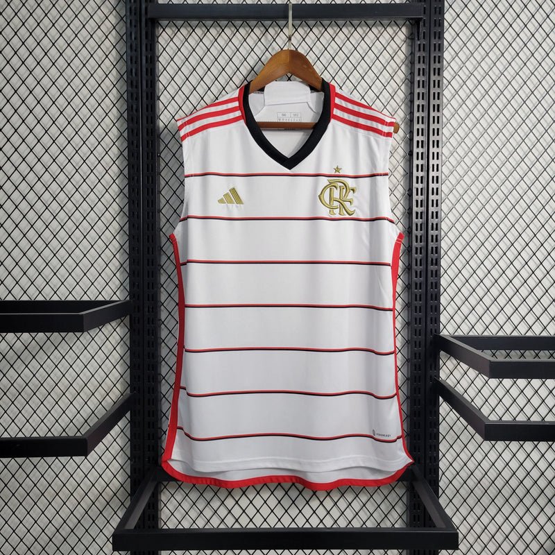 Camisa Flamengo Away Regata 23/24 Torcedor Adidas Masculino - Branca