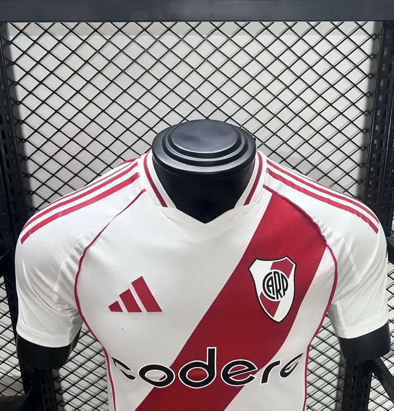 Camisa River Plate Home 24/25 Jogador Adidas Masculino - Branca e Vermelho