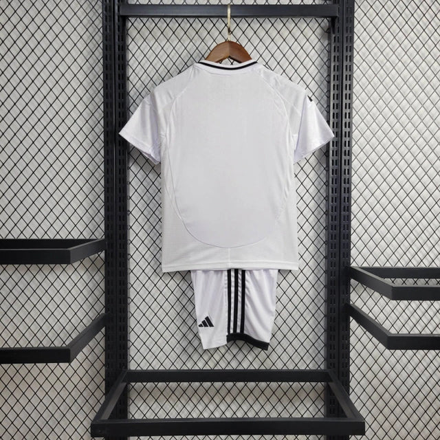 Kit Infantil Real Madrid Home 24/25 Adidas Masculina - Branca