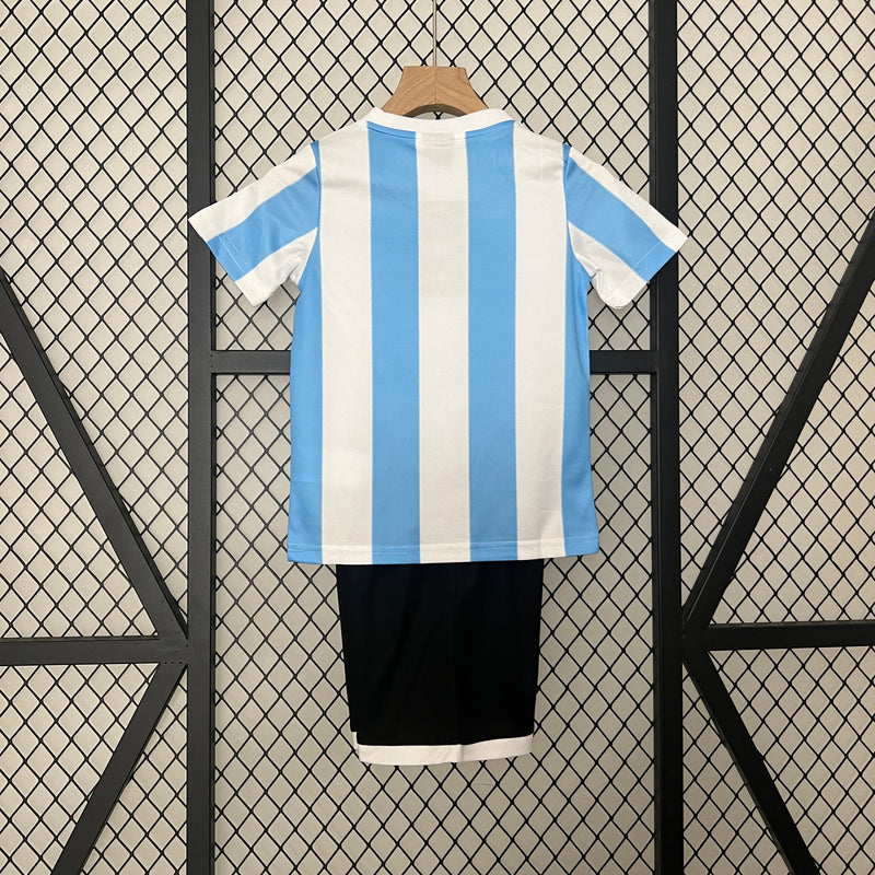 Kit Infantil Argentina Retro 1994 Adidas Masculina - Branco e Azul