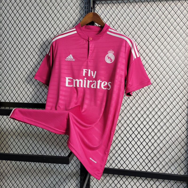 Camisa Real Madrid Retrô Third 14/15 Adidas Masculina - Rosa