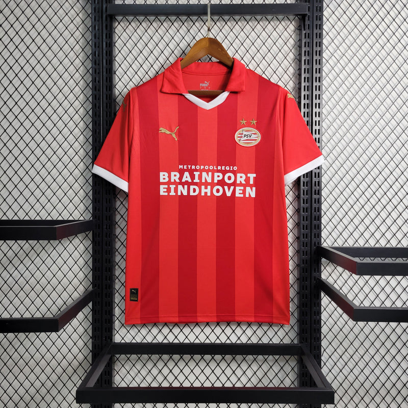 Camisa PSV Home 23/24 Torcedor Puma Masculina - Vermelha