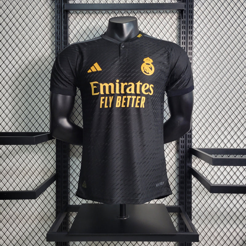 Camisa Real Madrid Third 23/24 Jogador Adidas Masculina - Preta