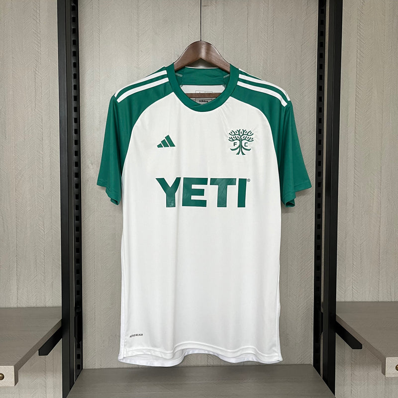 Camisa Austin FC Home 24/25 Torcedor Adidas Masculina - Branco e Verde