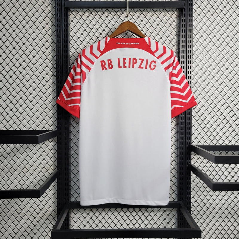 Camisa RB Leipzig Home 23/24 Torcedor Nike Masculina - Branco e Vermelho