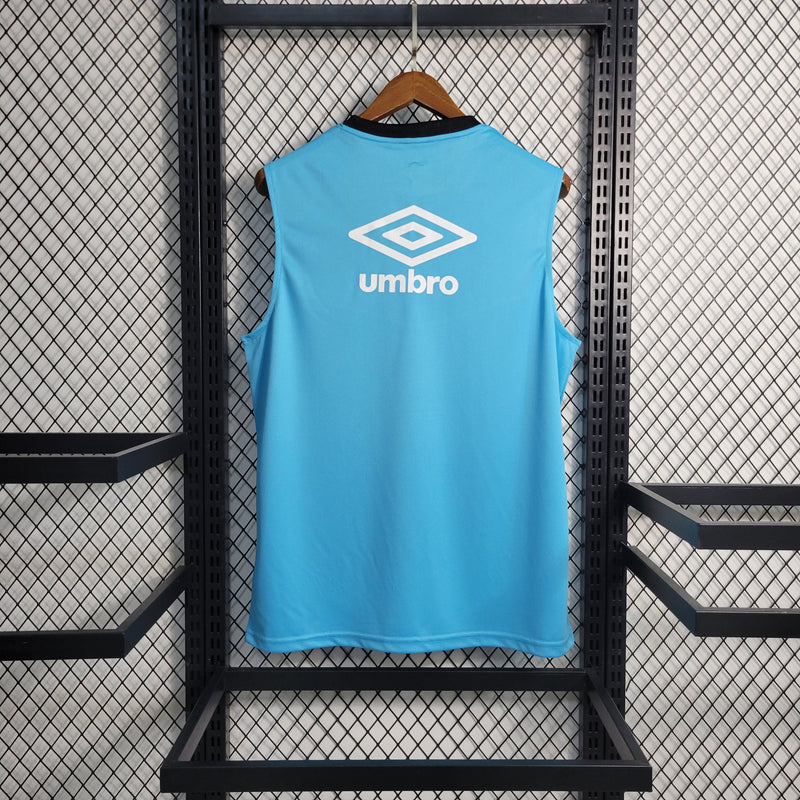 Camisa Grêmio Regata Treino 23/24 Torcedor Umbro Masculino - Azul