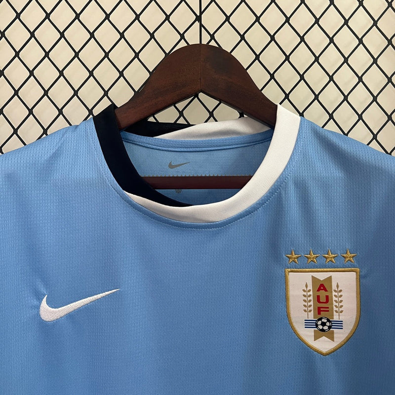 Camisa Uruguai Home 24/25 Torcedor Nike Masculina - Azul