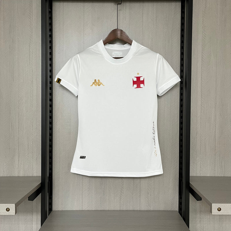 Camisa Vasco Da Gama Goleiro 23/24 Kappa Feminina - Branco