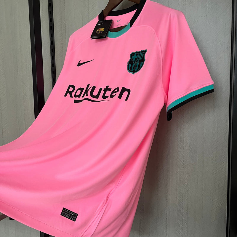 Camisa Barcelona Third Retrô 20/21 Nike Masculino - Rosa