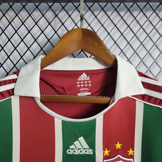 Camisa Fluminense Retrô Home 2008 Adidas Masculina - Vermelho e verde