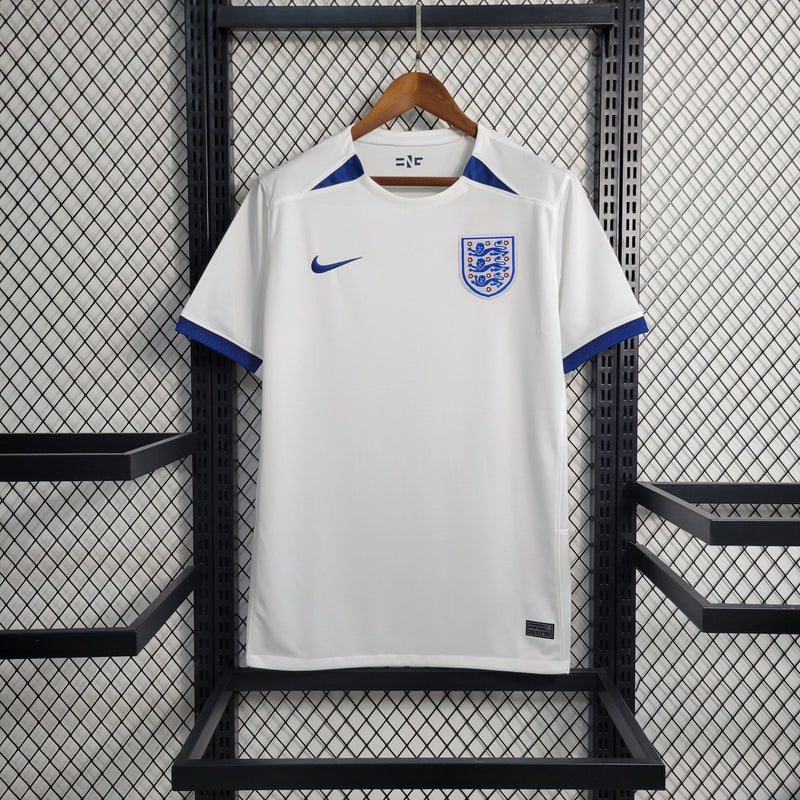 Camisa Inglaterra Feminino Home 23/24 Torcedor Nike Masculina - Branco e Azul