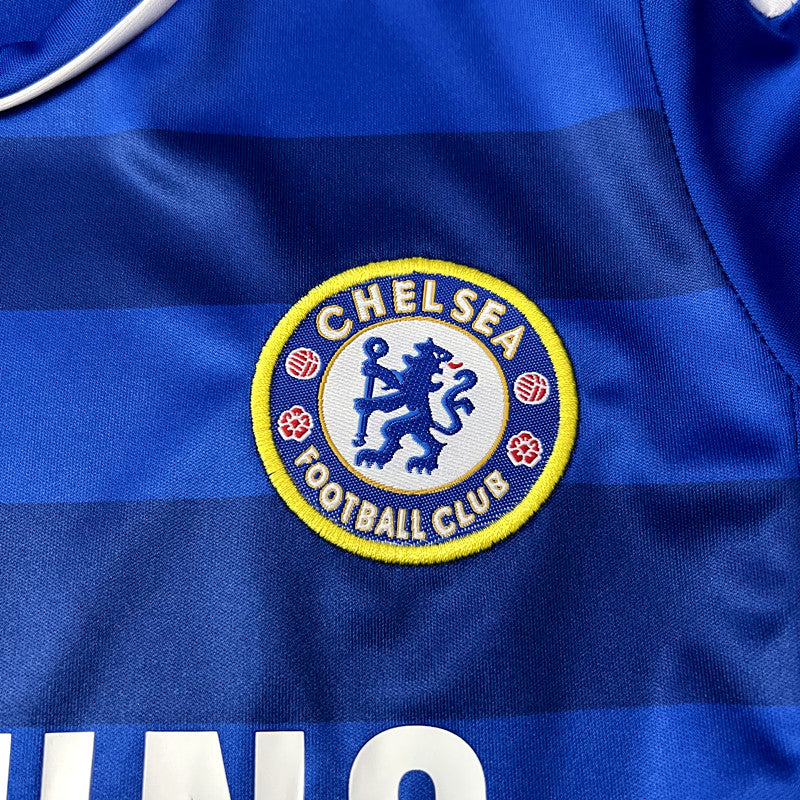 Kit Infantil Chelsea Retrô Home 2012 Camisa + Shorts Nike  Unissex - Azul