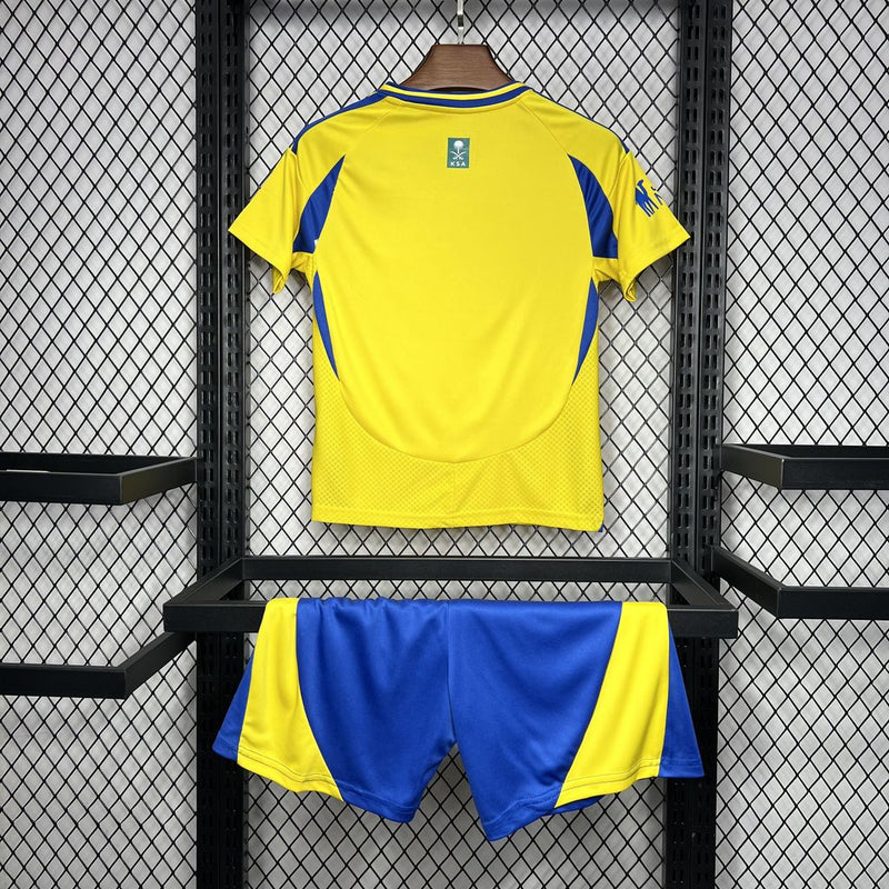 Kit Infantil Al Nassr Home 24/25 Adidas Unissex - Amarela