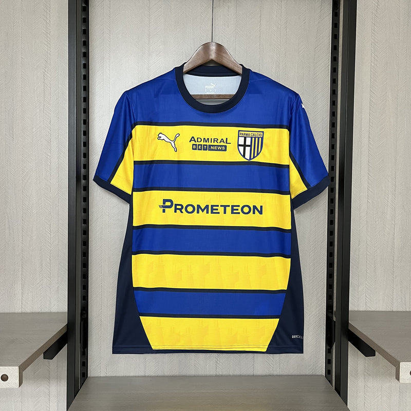 Camisa Parma Away 24/25 Torcedor Puma Masculina - Amarelo e Azul