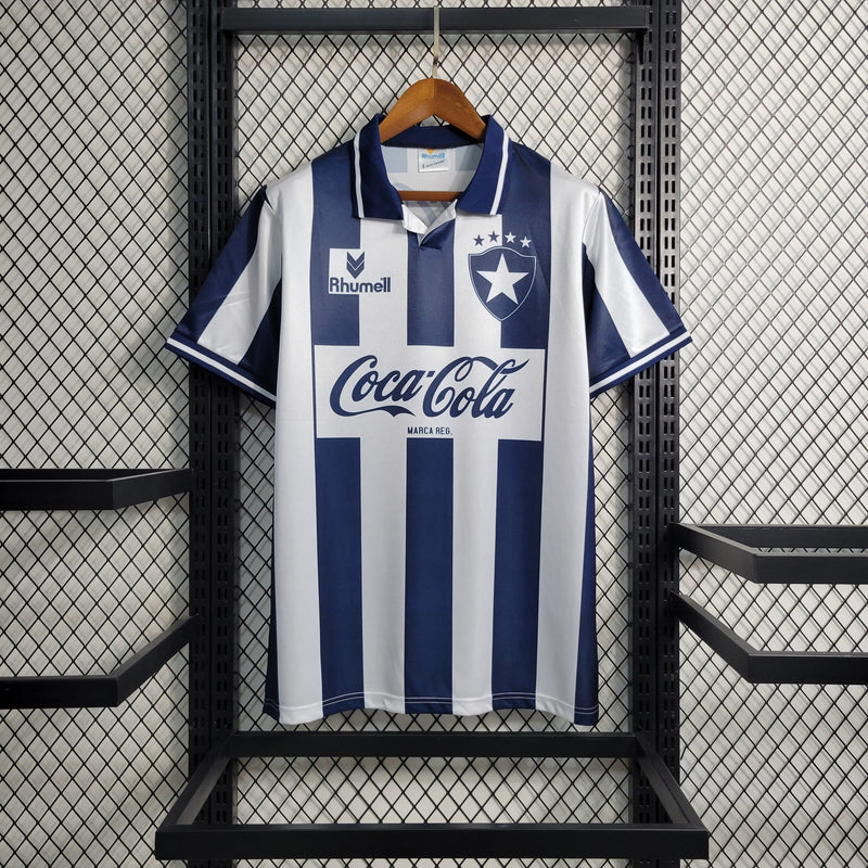 Camisa Botafogo Retro 1994 Torcedor Rhumell Masculina - Azul e Branca