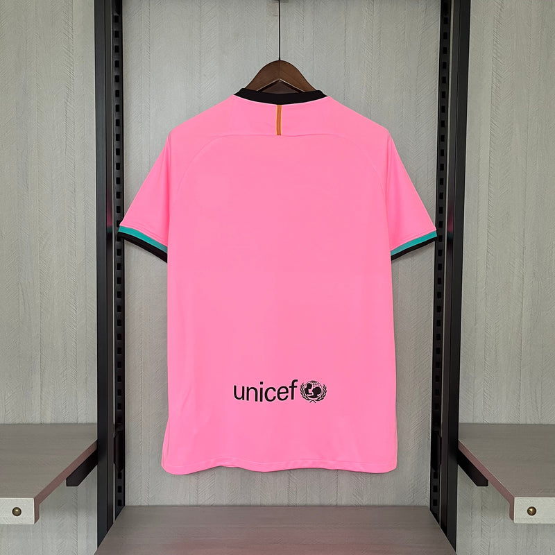 Camisa Barcelona Third Retrô 20/21 Nike Masculino - Rosa