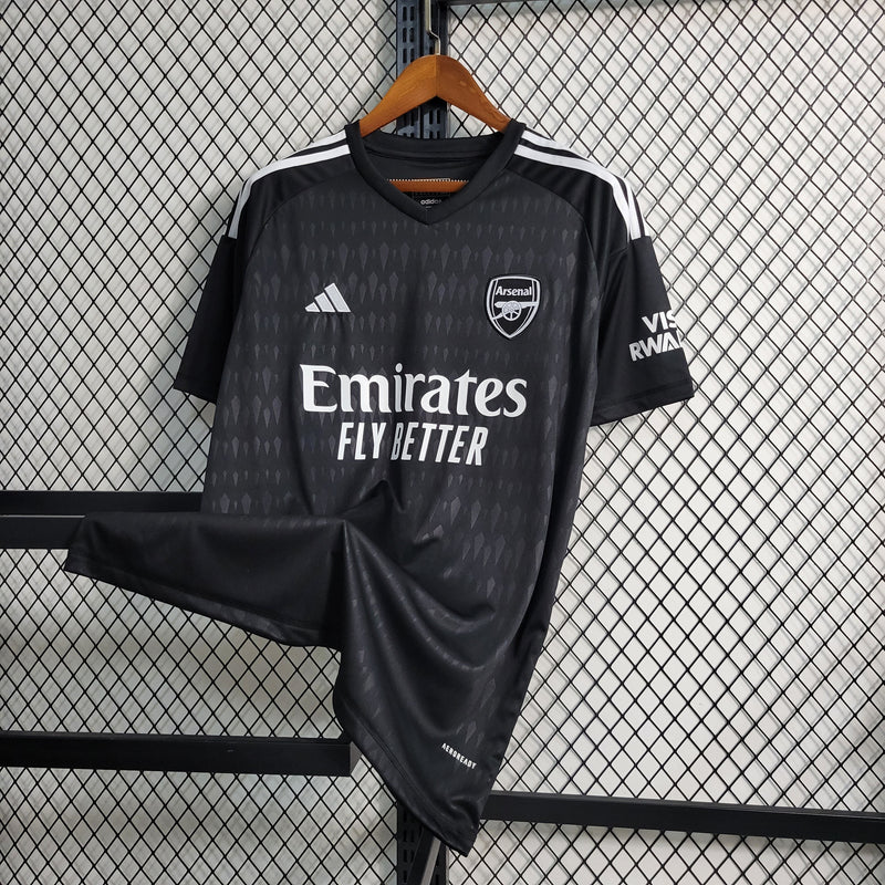 Camisa Arsenal Goleiro 23/24 Torcedor Adidas Masculina - Preta