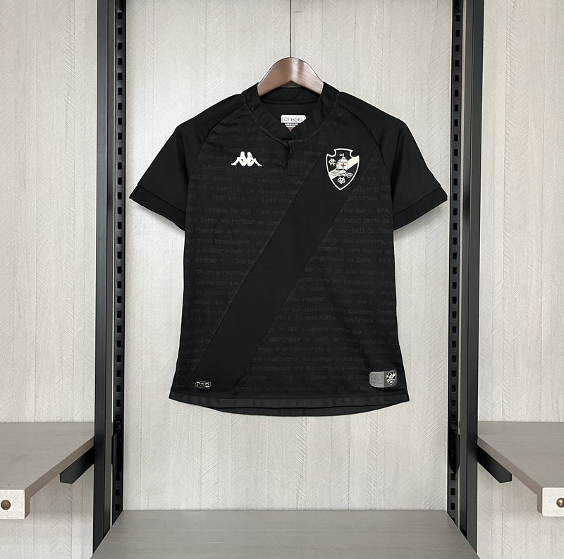 Camisa Vasco da Gama Goleiro 24/25 Torcedor Kappa Feminino - Preta