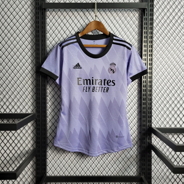 Camisa Real Madrid Away 22/23 Torcedor Adidas Feminina - Roxo