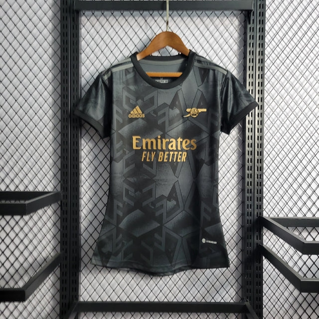 Camisa Arsenal Away 22/23 Torcedor Adidas Feminina - Preta