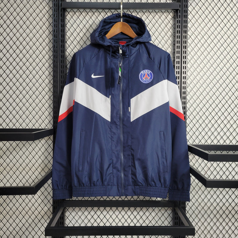 Corta Vento PSG Nike Unissex - Azul Marinho, Branco e Vermelho