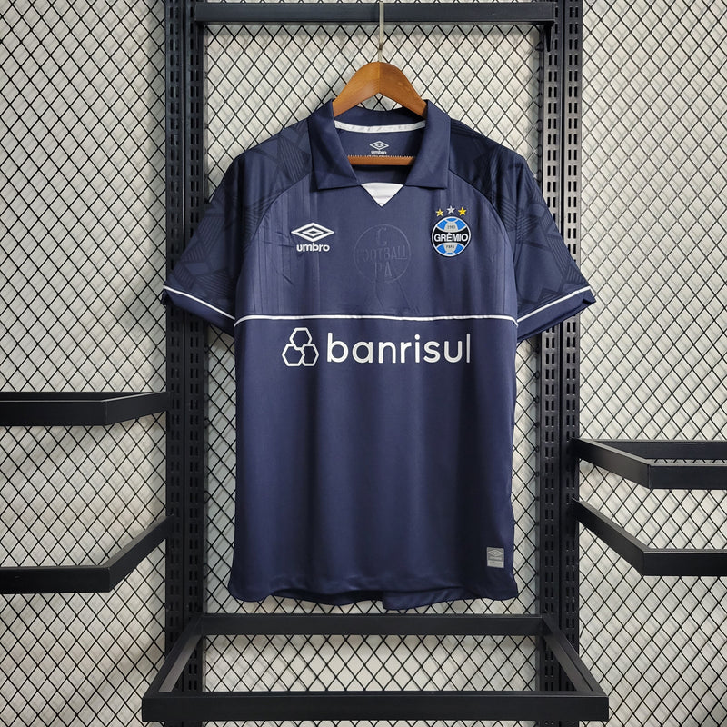 Camisa Grêmio Goleiro 23/24 Torcedor Umbro Masculino - Azul Escuro