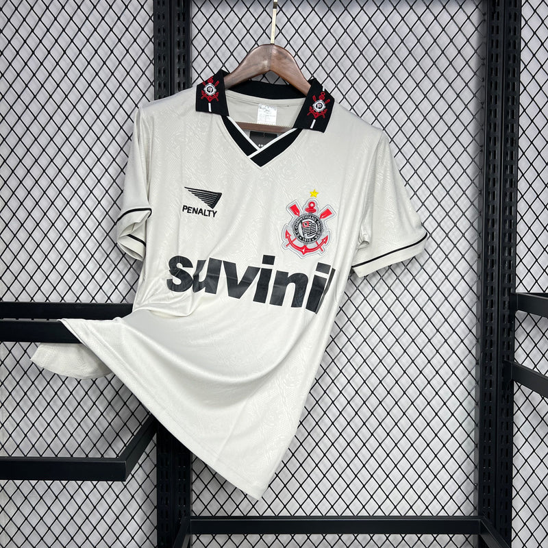 Camisa Corinthians Retro Home 1996 Torcedor Penalty Masculina - Branca