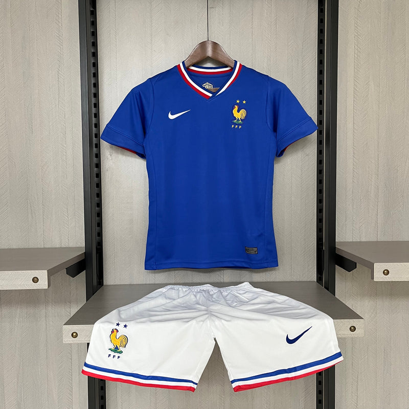 Kit Infantil França Home 24/25 Torcedor Nike Masculina - Azul