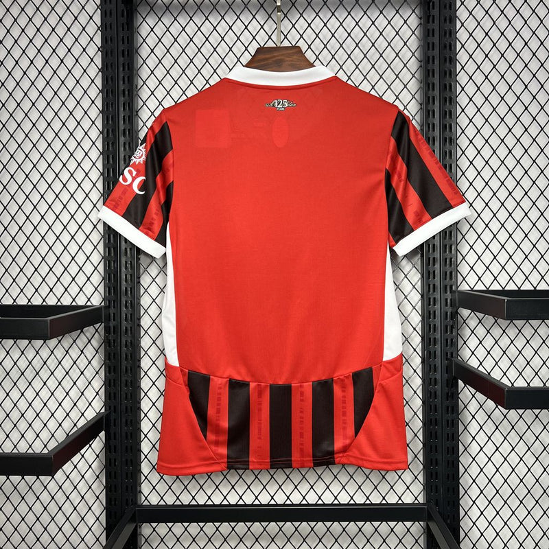 Camisa Milan Home 24/25 Torcedor Puma Masculina - Vermelho e Preto