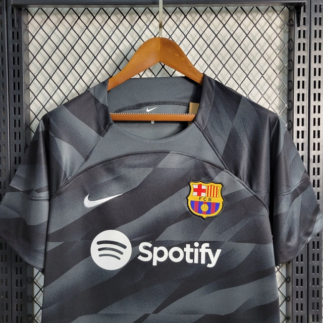 Camisa Barcelona Goleiro 23/24 Torcedor Nike Masculina - Preta