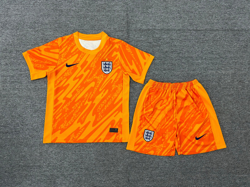 Kit Infantil Inglaterra Goleiro 23/24 Nike Unissex - Laranja