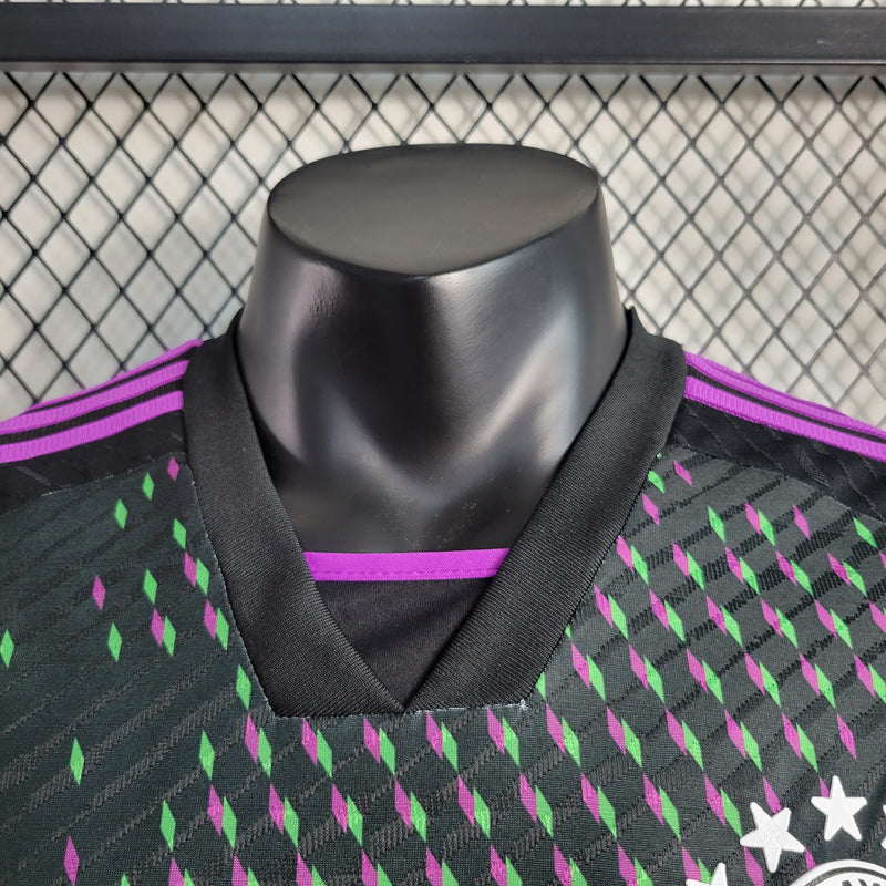 Camisa Bayern De Munique Away 23/24 Jogador Adidas Masculina - Preto e Roxo