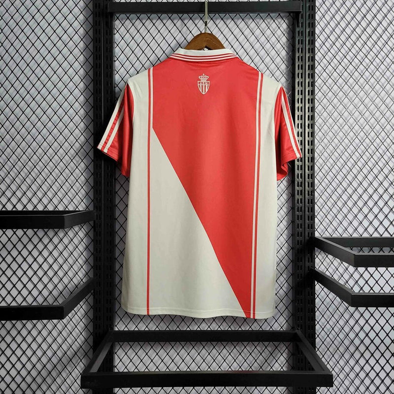 Camisa Mônaco Retro 1998 Torcedor Adidas Masculina - Vermelho e Branco