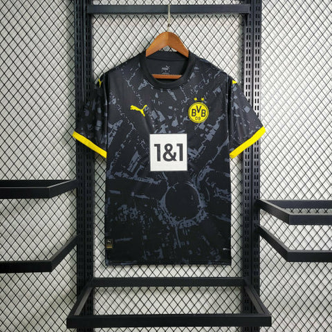 Camisa Borussia Dortmund Away 23/24 Torcedor Puma Masculina - Preto