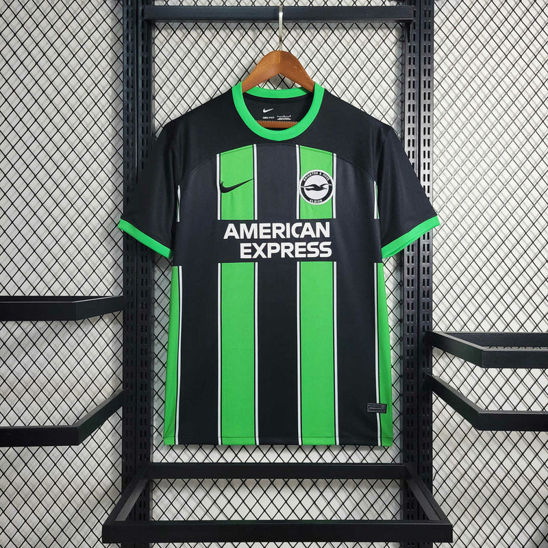 Camisa Brighton Away 23/24 Torcedor Nike  Masculina - Verde e Preto