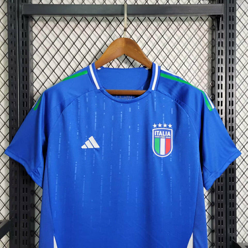 Camisa Itália Home 24/25 Torcedor Adidas Masculina - Azul