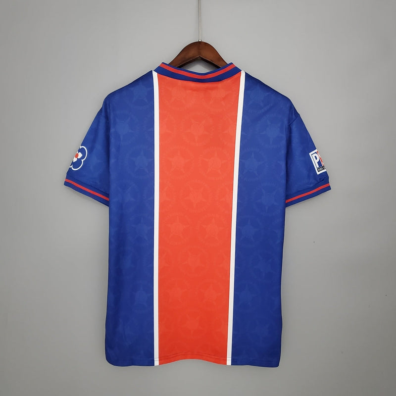 Camisa PSG Home Retro 95/96 Torcedor Nike Masculina - Azul Escuro e Vermelho