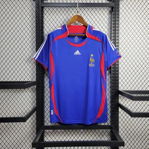 Camisa França Home Retrô 2006 Torcedor Adidas Masculina - Azul