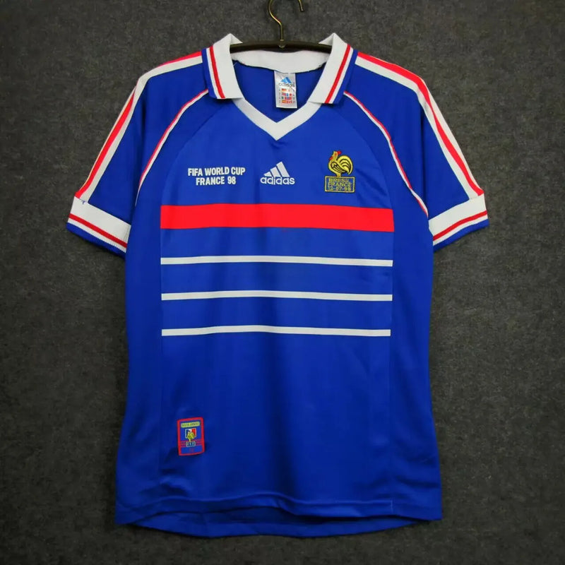 Camisa França Home Retrô 1998 Torcedor Adidas Masculina - Azul