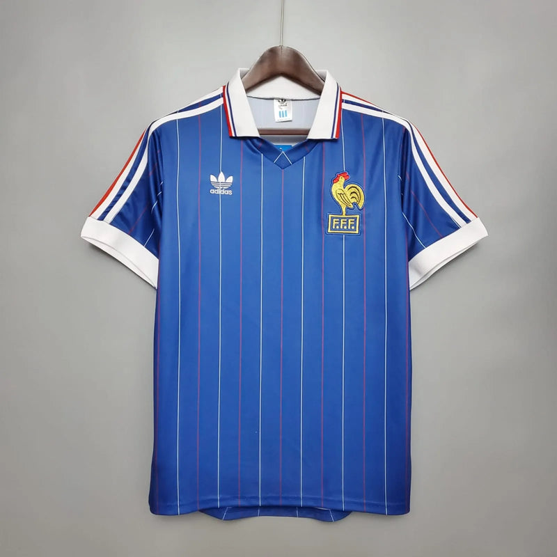 Camisa França Home Retrô 1982 Torcedor Adidas Masculina - Azul