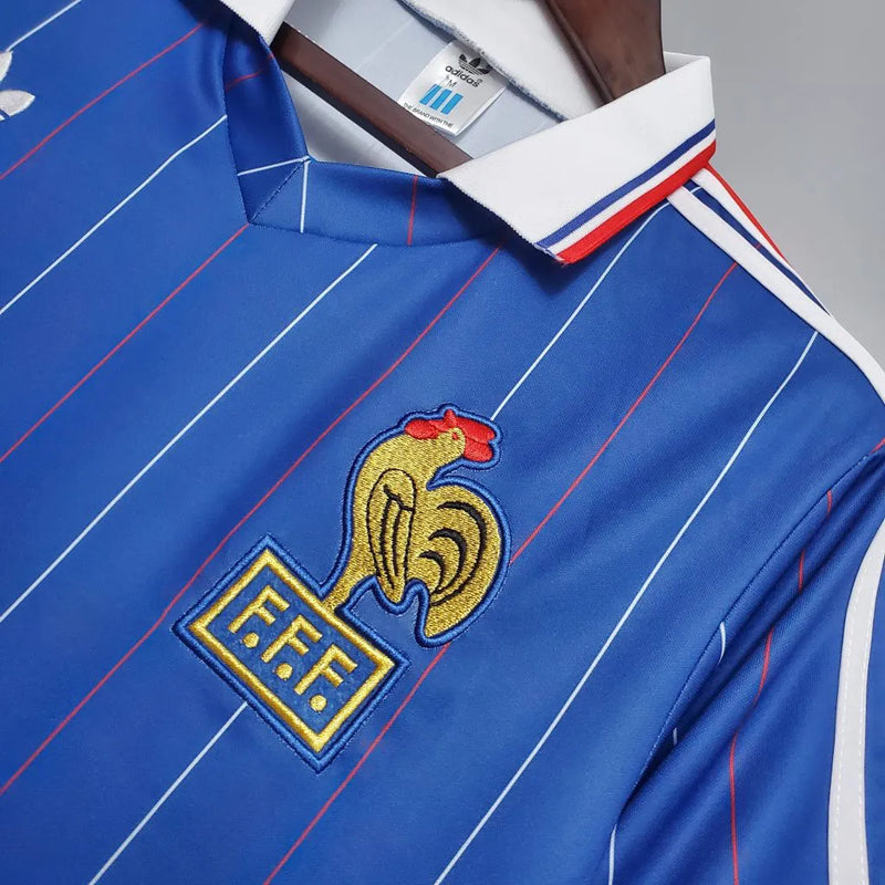 Camisa França Home Retrô 1982 Torcedor Adidas Masculina - Azul