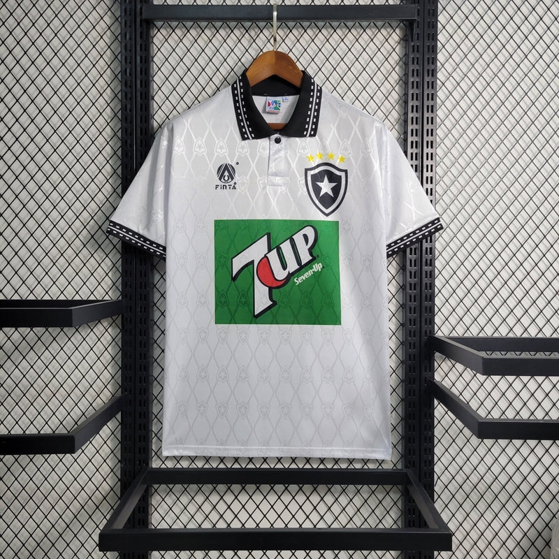 Camisa Botafogo Retro 1995 Torcedor Finta Masculina - Branca