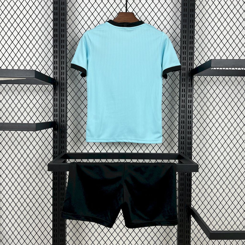 Kit Infantil Alemanha Edição Especial 25/26 Adidas Masculina - Azul Claro