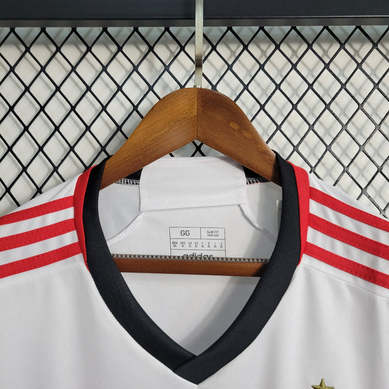 Camisa Flamengo Away Regata 23/24 Torcedor Adidas Masculino - Branca